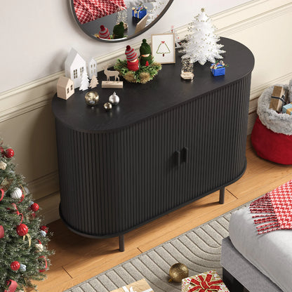 Sideboard Buffet Cabinet with Storage,40" Storage Cabinet with Sliding Door &amp; Adjustable Shelf,Coffee Bar Cabinet Console Table