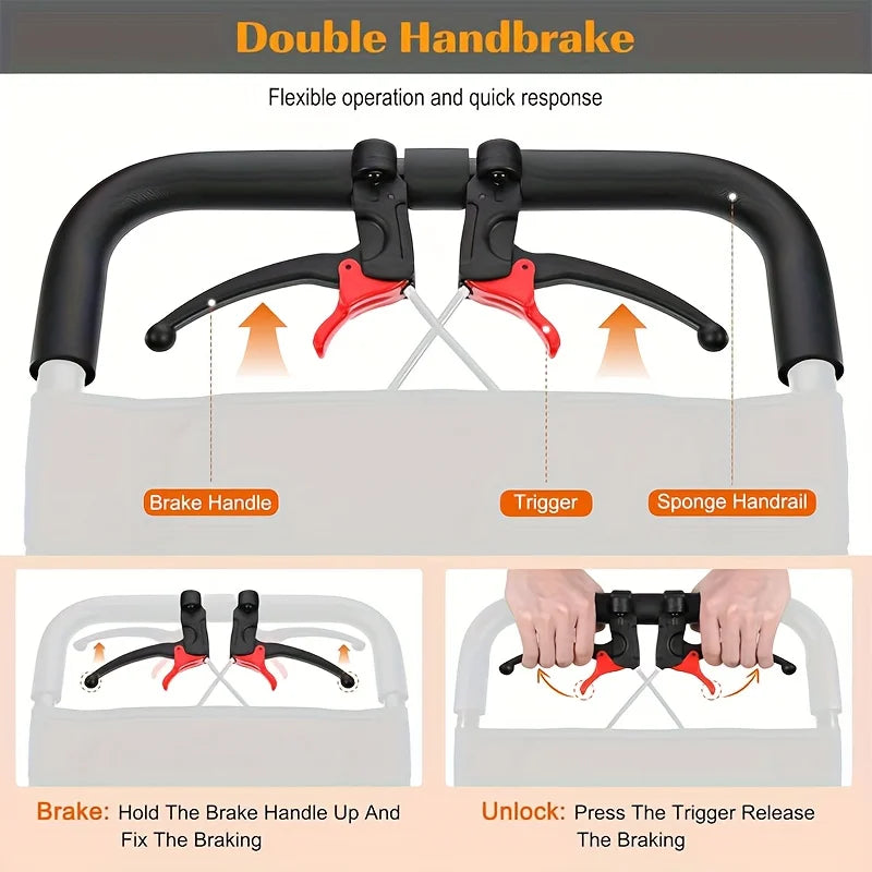 Large size Portable Folding Transport Wheelchair,Transport Wheelchair Lightweight Foldable,Tran Sport Wheelchairs Lightweight