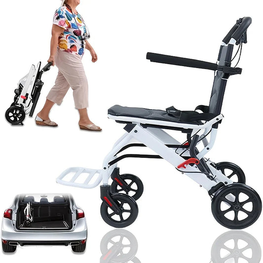 Large size Portable Folding Transport Wheelchair,Transport Wheelchair Lightweight Foldable,Tran Sport Wheelchairs Lightweight