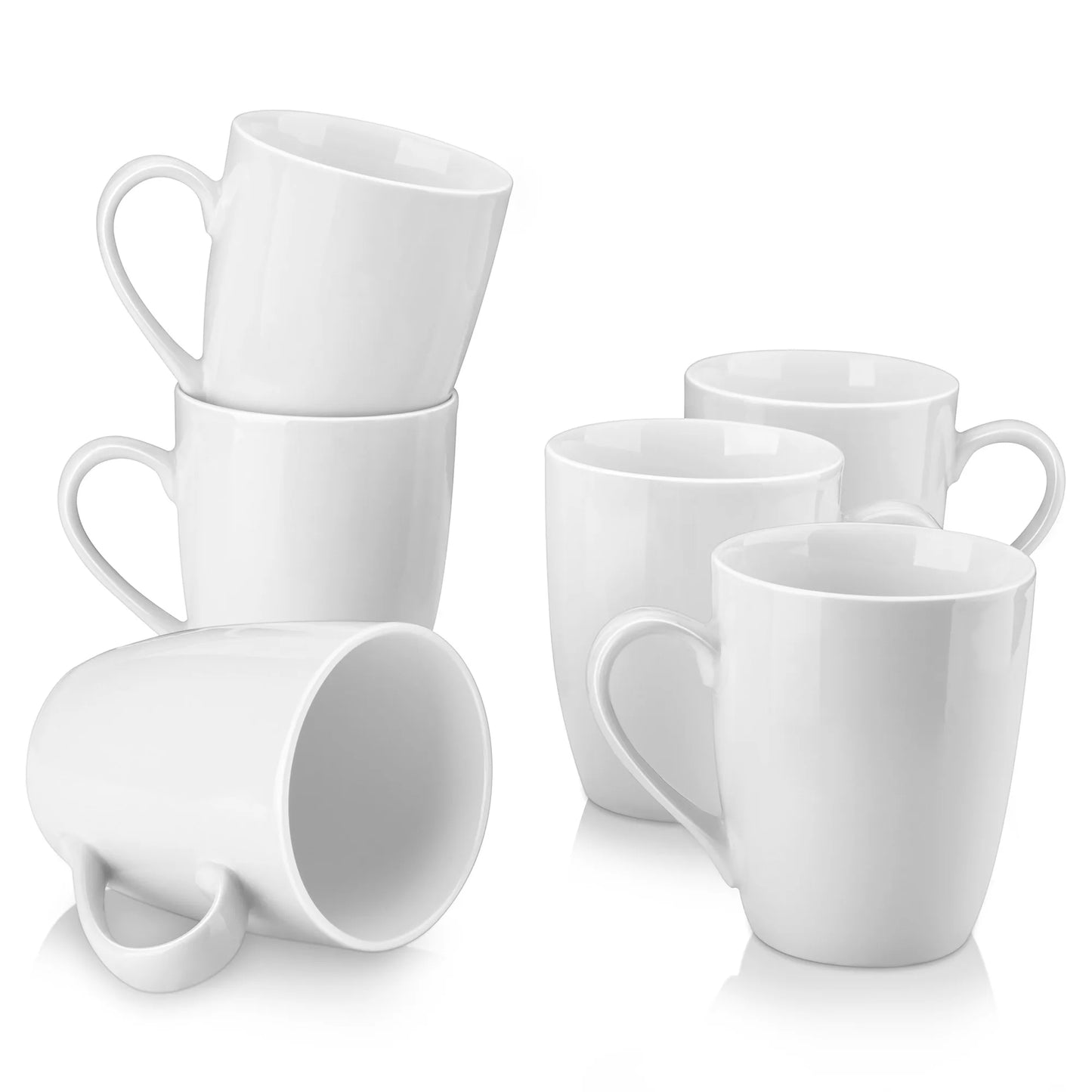 MALACASA Elisa Series Porcelain Coffee Mugs Set Dishwasher Safe