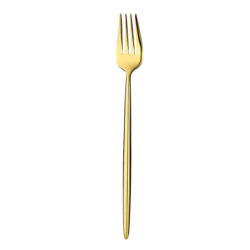 Gold Cutlery Set Forks Spoons Knives Tableware Steel Cutlery Set Stainless Steel Dinnerware Set Spoon Knife Fork Custom Logo