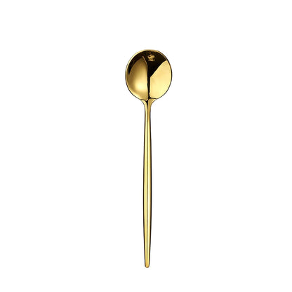 Gold Cutlery Set Forks Spoons Knives Tableware Steel Cutlery Set Stainless Steel Dinnerware Set Spoon Knife Fork Custom Logo