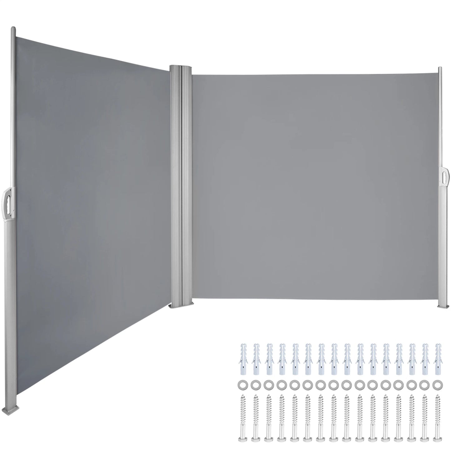 SucceBuy Retractable Side Awning Outdoor Patio Screen Fence Privacy Divider Garden  Pool Patio Terrace Sun Shade Wind Screen
