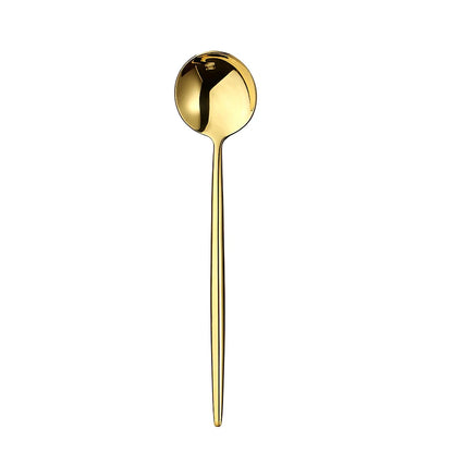 Gold Cutlery Set Forks Spoons Knives Tableware Steel Cutlery Set Stainless Steel Dinnerware Set Spoon Knife Fork Custom Logo