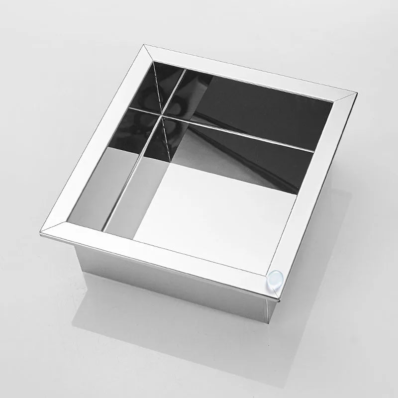 304 Stainless Steel Concealed Install Bathroom Storage Shelf Shower Organizer Storage Rack  Inside Wall Mounted Bathroom Shelf