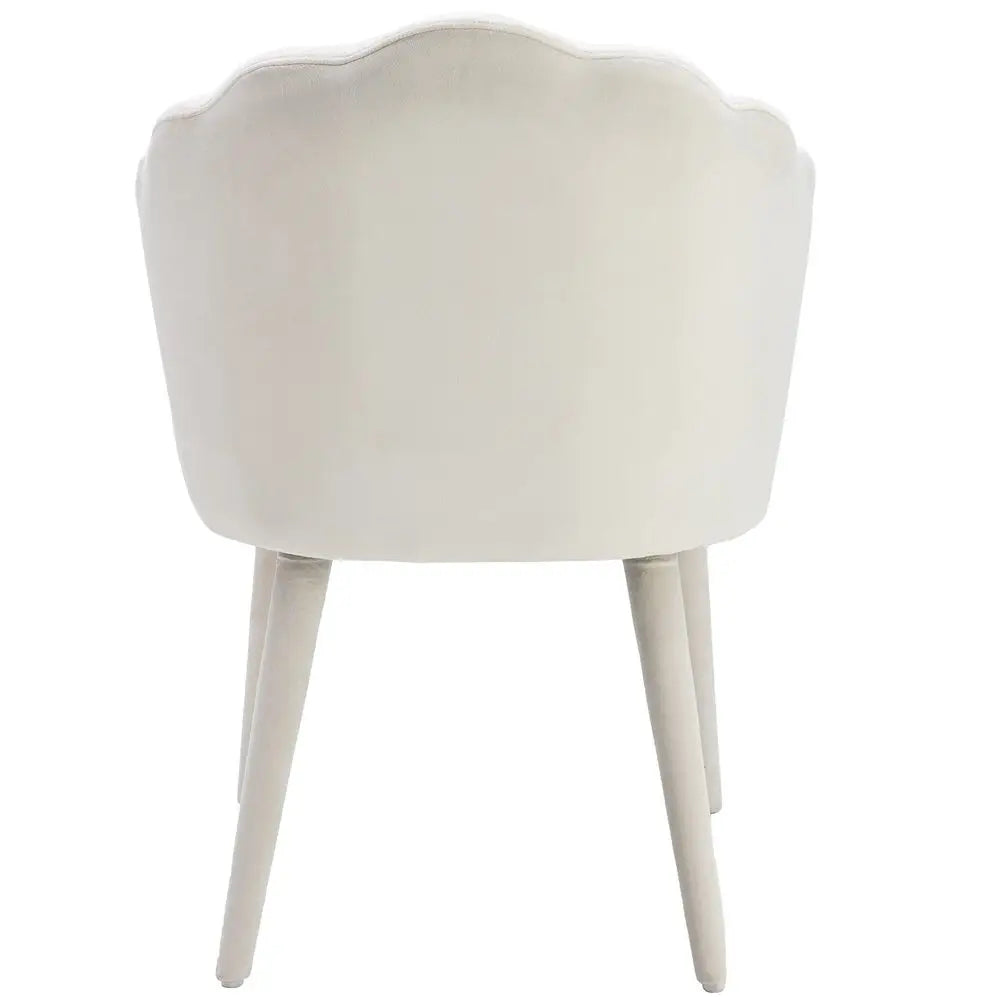 Dining Chairs Set of 2 Modern Accent Chairs Upholstery Side Chairs with Upholstered Wood Legs for Home Kitchen Living Room, Cre