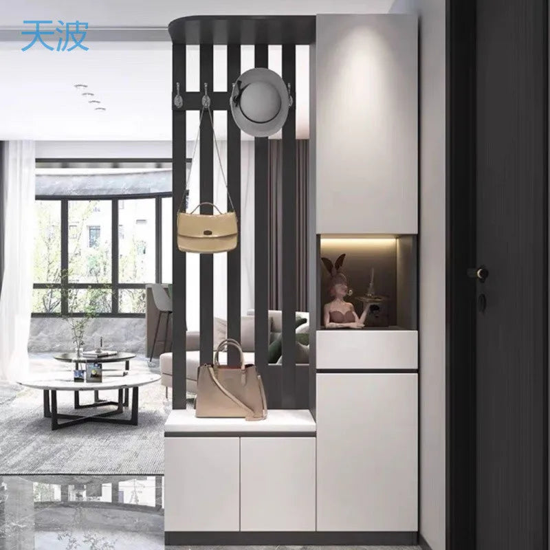 Entrance cabinet Modern simple door entry screen partition living room 2023 new entry entrance cabinet shoe cabinet integrated