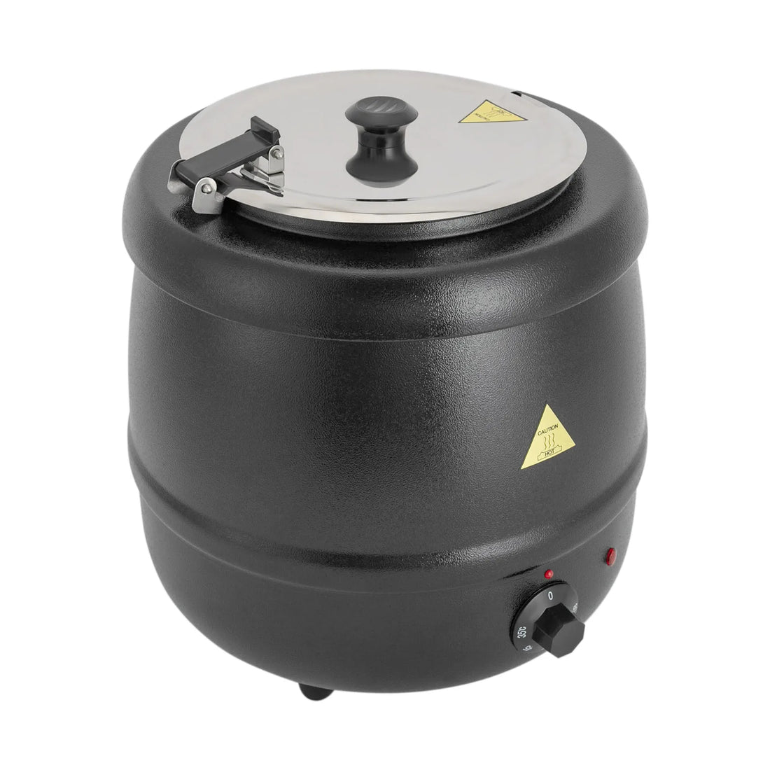 10.57Qt Soup Warmer 35-80°c Adjustable Soup Pot Heating Stew Kettle with Lid Buffet Warming Pot for Restaurant Hotel Canteen