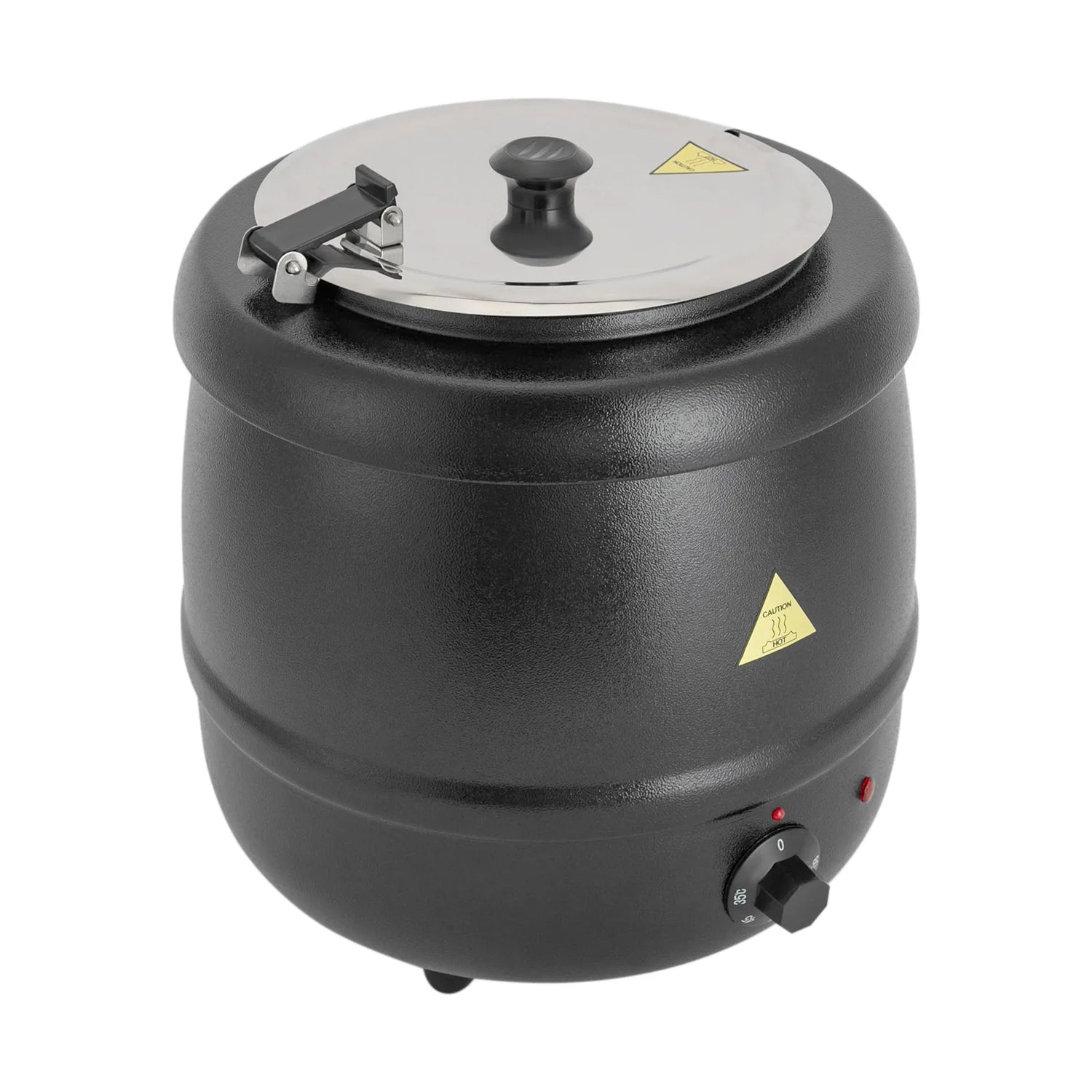 10.57Qt Soup Warmer 35-80°c Adjustable Soup Pot Heating Stew Kettle with Lid Buffet Warming Pot for Restaurant Hotel Canteen
