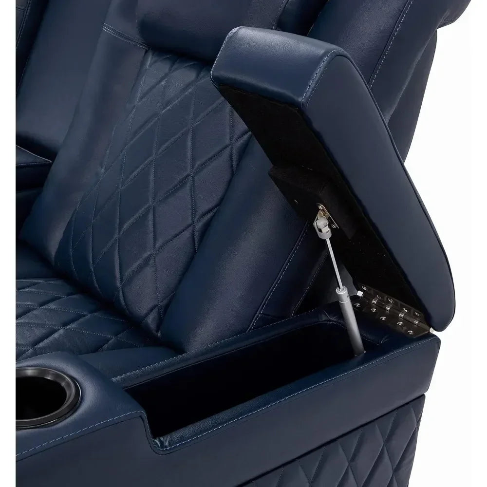 Hot salesValencia Tuscany Home Theater Seating | Premium Top Grain Italian Nappa 11000 Leather Power Recliner Chair with Lumbar