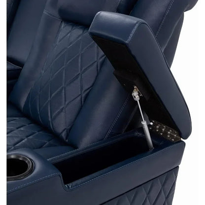 Hot salesValencia Tuscany Home Theater Seating | Premium Top Grain Italian Nappa 11000 Leather Power Recliner Chair with Lumbar