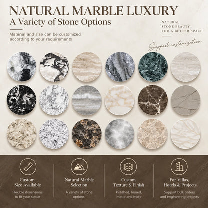 Custom Luxury Natural Stone Bathroom Vanity With Integrated Dual Basin