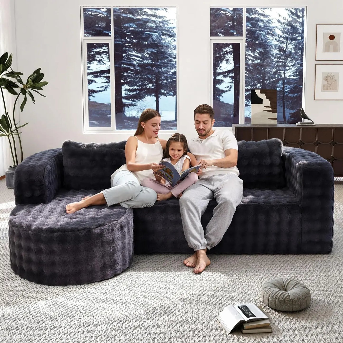 Cloud Modular L Shaped Sectional Sofa For Living Room