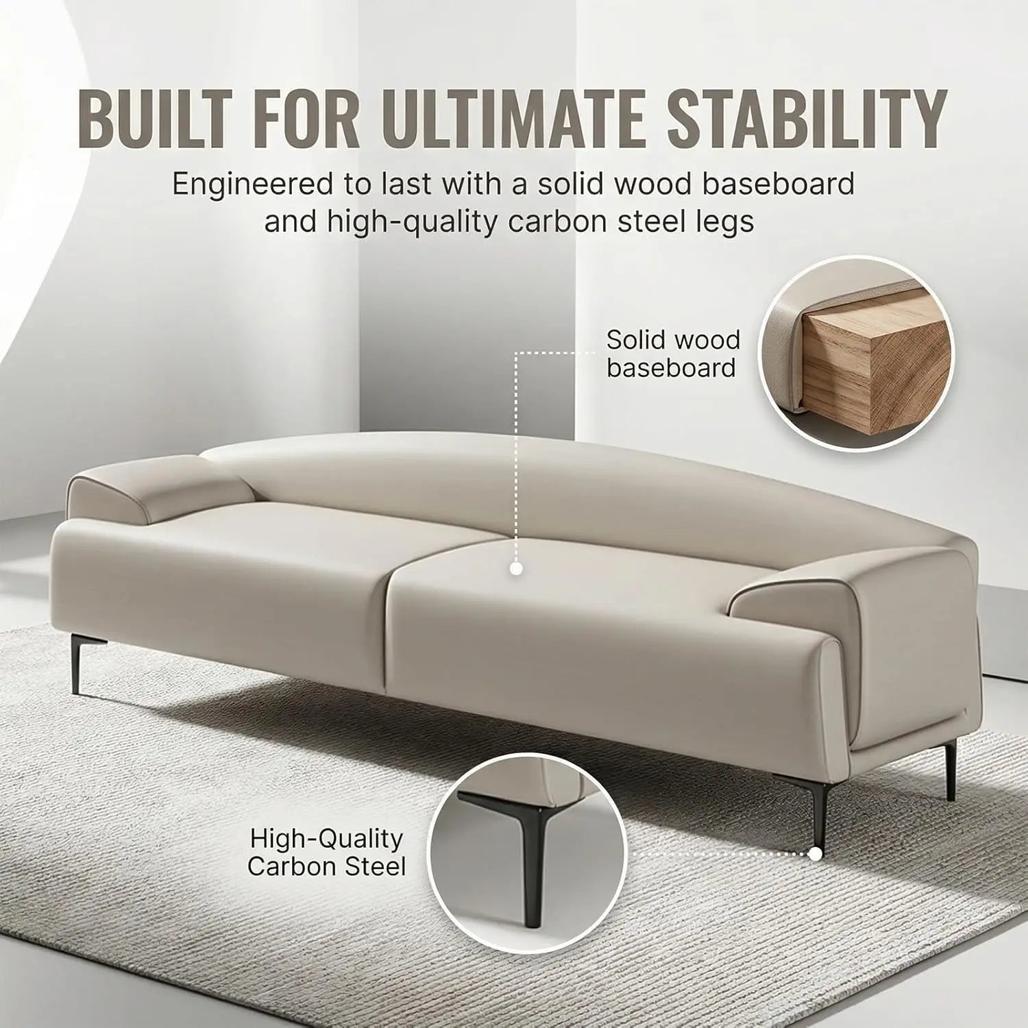 59″ Bench for Bedroom, Bed Benches for Foot of Bed, Ottoman for Bedroom with Soft Armrests, Scratch-Resistant Faux, Customized