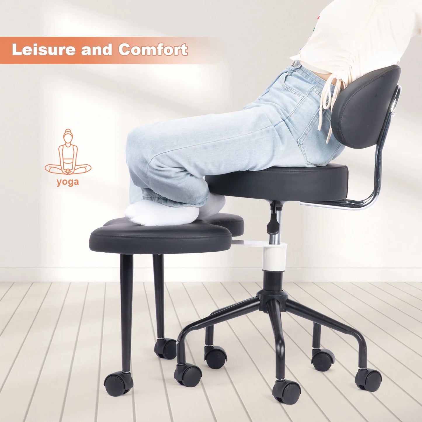 General Use Cross Desk Chair With Lumbar Support And Height Adjustable