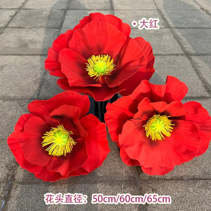 Waterproof Form Artificial Flowers Outdoor Wedding Accessories Plants Decoration Garden Fake Marriage Road Lead Flowers Decor