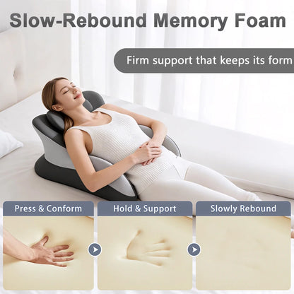 Multifunctional Memory Foam Prone Reading Pillow Relieve Neck Arm Fatigue Removable Headrest Anti-Slip Ideal for Bed Reading Wat