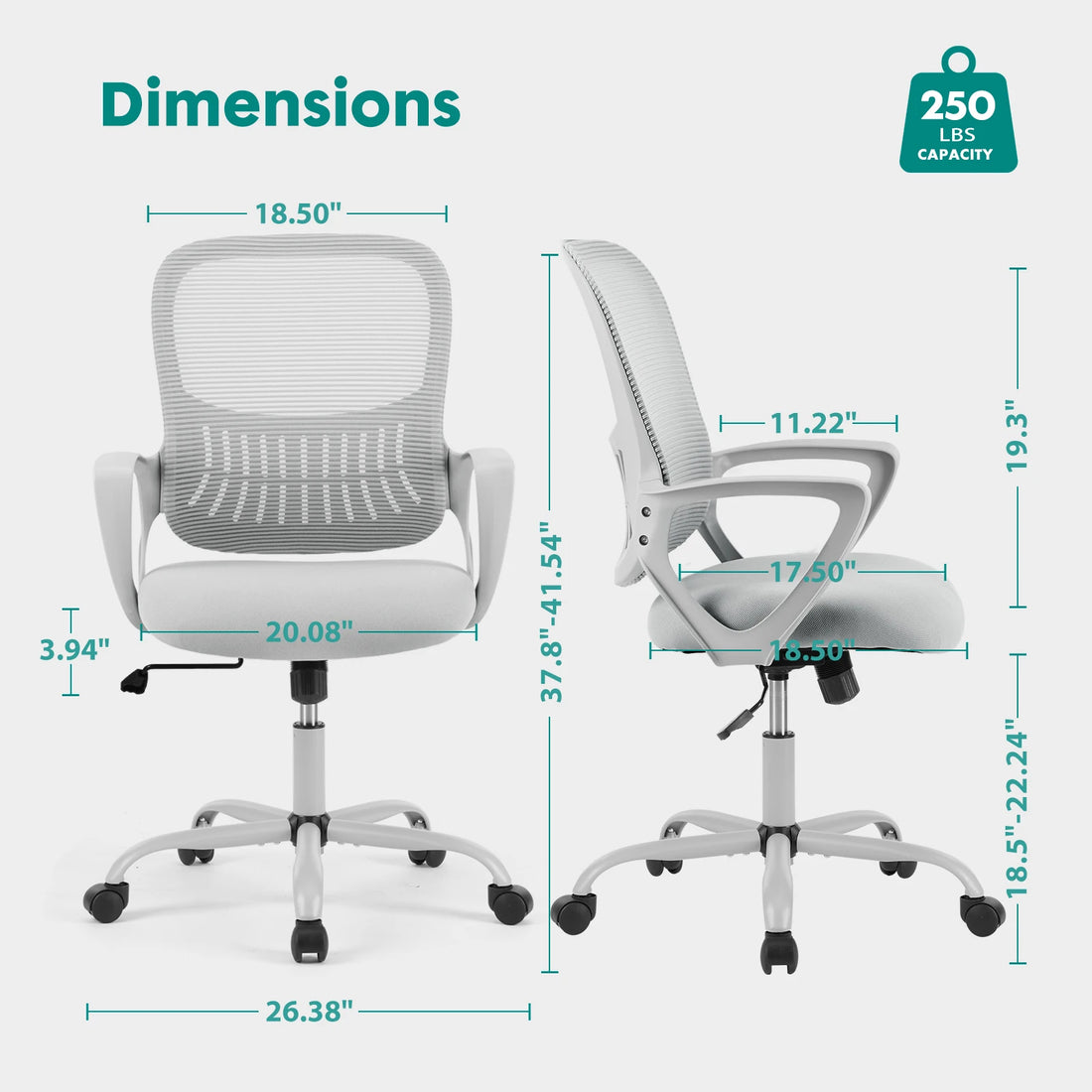 MCQ Ergonomic Gaming Office Chair With Lumbar Support