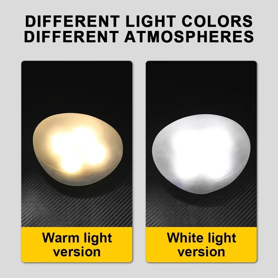 4PCS Solar Stone Lights Outdoor Waterproof Solar Powered Rock Light Outdoor Landscaping Spotlights Solar Garden Yard Decor Lamp