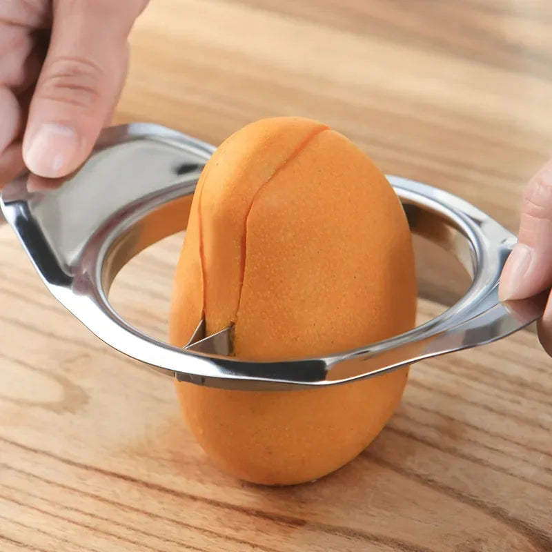 1pc Stainless Mango Slicer Mango Peel Knife Mango Splitters Vegetable Tools Mango Cutters Corer Kitchen Peeler Fruit Tools