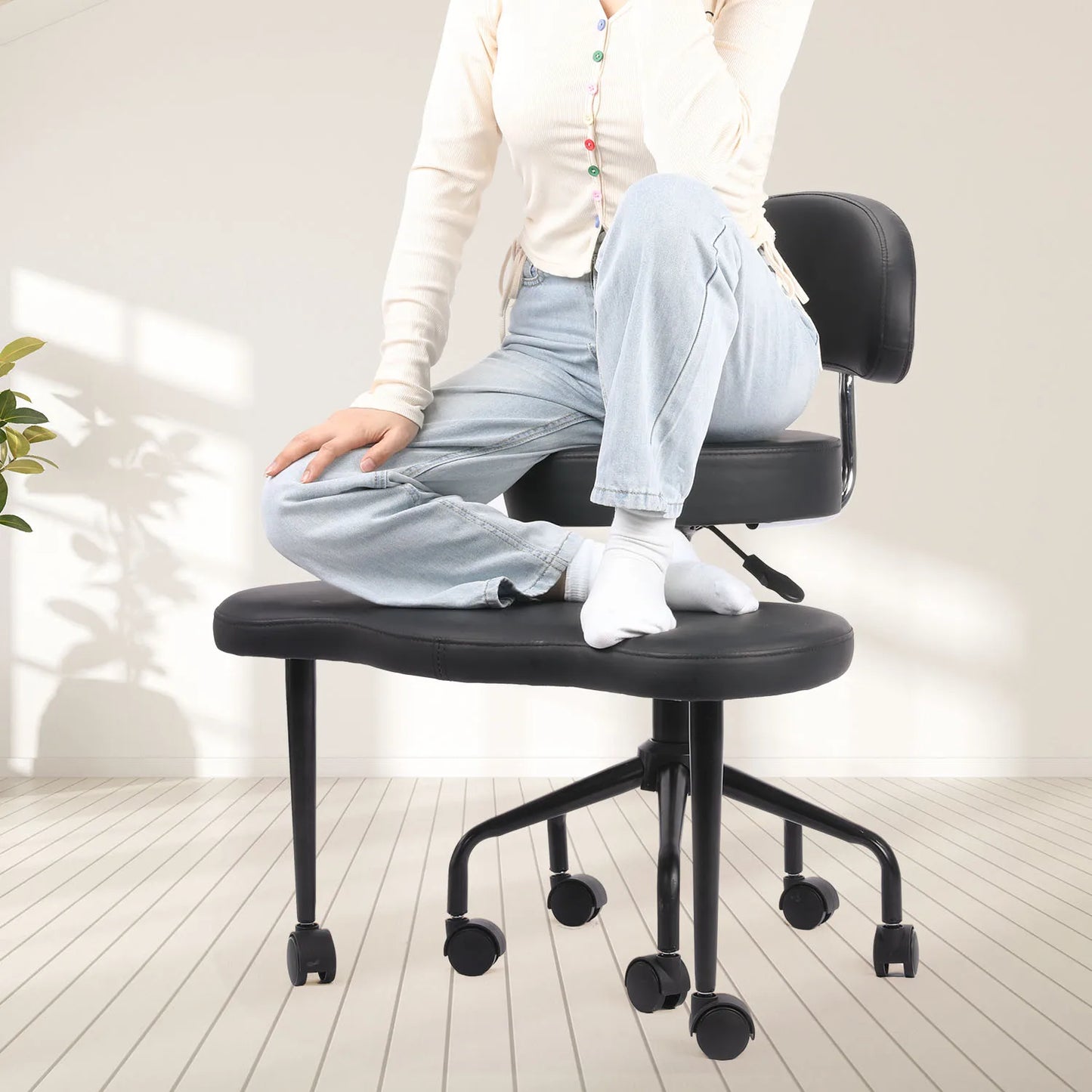General Use Cross Desk Chair With Lumbar Support And Height Adjustable