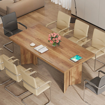 Tribesigns 63-inch Executive Desk, Vintage Home Office Computer Desk with Large Tabletop, Farmhouse Wood Writing Conference Tabl