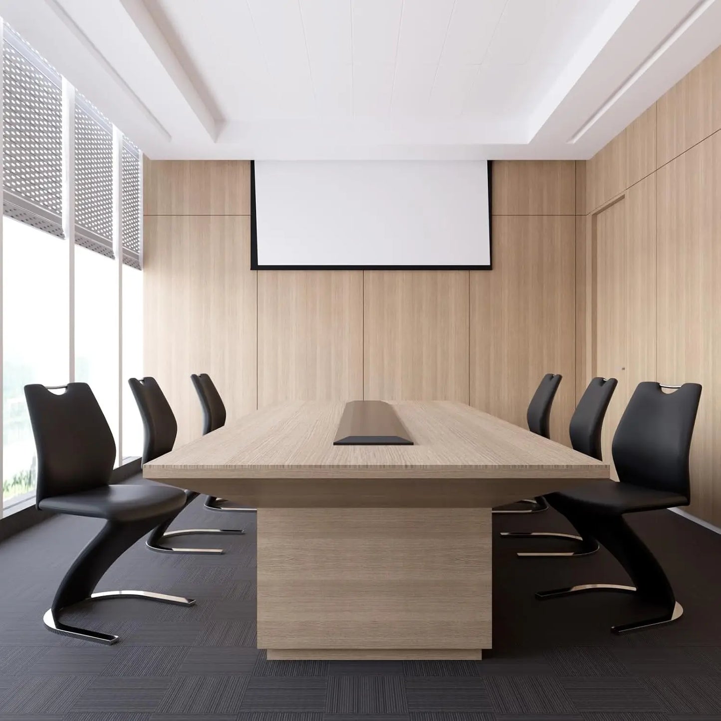 Mermaid Dining Chairs Set of 4, Modern Kitchen Dining Room Armless Upholstered Side Chairs with PU Leather Cushion Seat