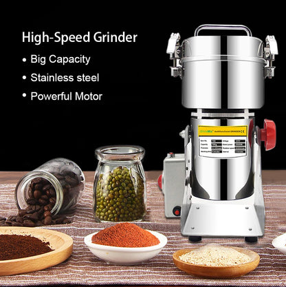 BioloMix Electric Grain And Spice Grinder For Herbs And Coffee