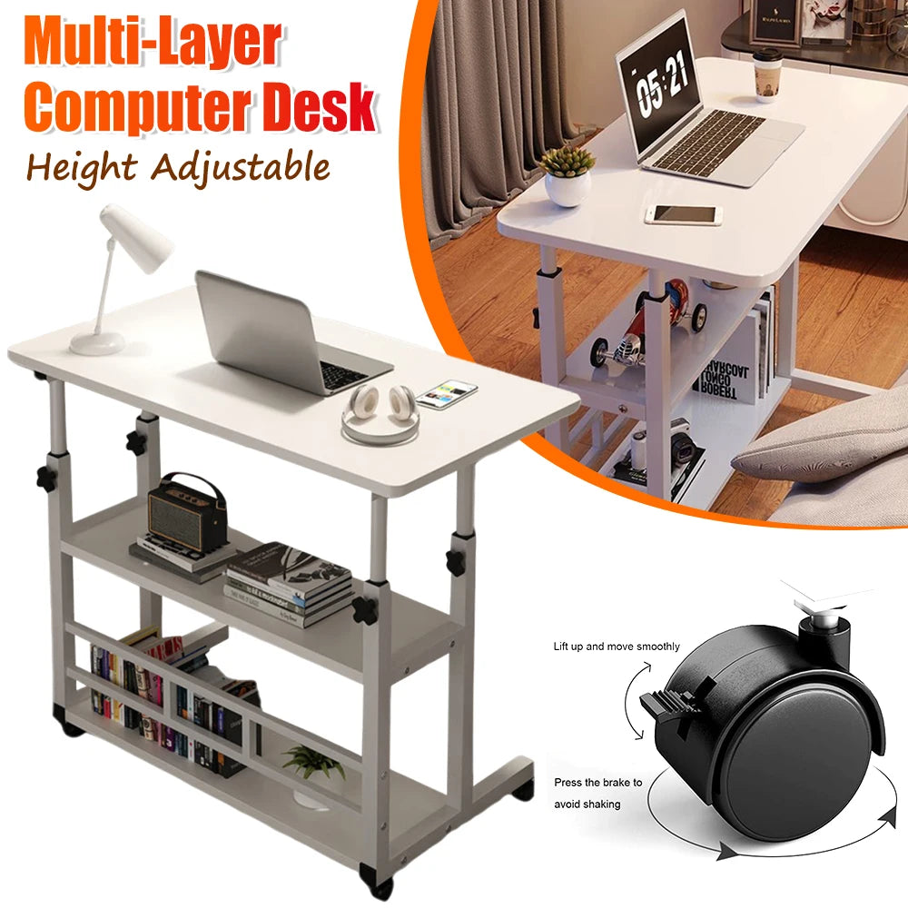 APWIKOGER Multi Layer Height Adjustable Standing Desk Workstation