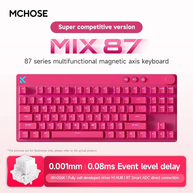 MCHOSE Mix87 Magnetic Switch Wired Mechanical Gaming Keyboard