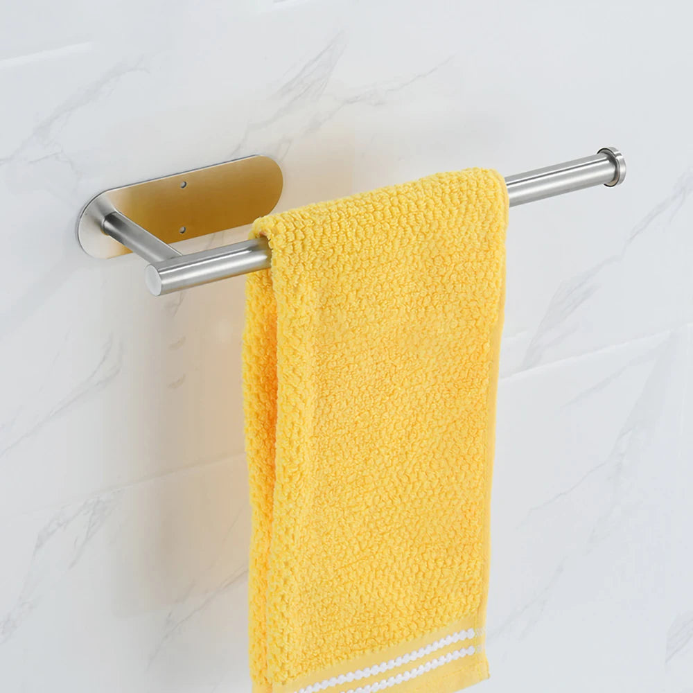 Towel Racks for Bathroom, Adhesive Towel Bar, Hand Towel Holder, Kitchen Towel Holder, No Drill Towel Holder, Bathroom Accessories