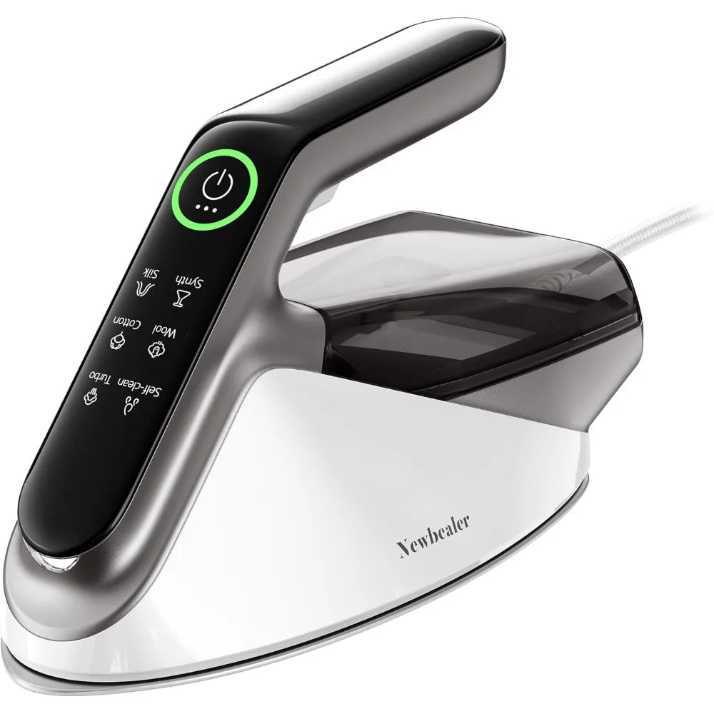 Newbealer Steam Generator Iron, 1500W Turbo Steamer for Clothes, 2 Bar Pressure Clothes Iron