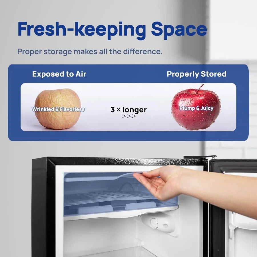 XMSJ Dorm Fridge Compact Refrigerator With Freezer AC 110V