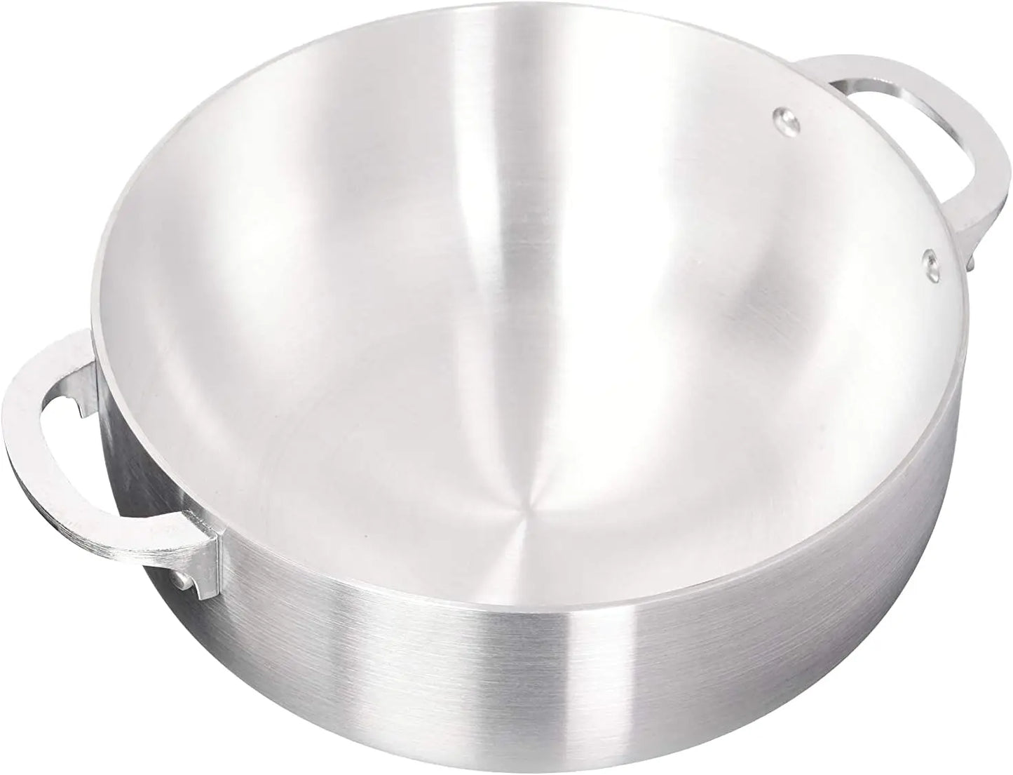 Aluminum Heavy Gauge Caldero With Aluminum Lid,Silver (Set of 6, 1.7/3.6/4.6/6.7/9.3/13 QT)