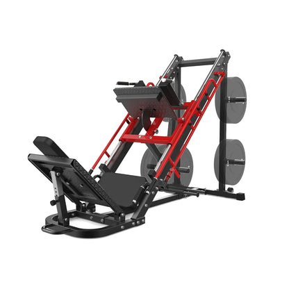 2-in-1 Leg Press &amp; Hack Squat Machine 440LBS, Linear Bearing Glute Workout Equipment with Weight Storage, Home Gym, Customized