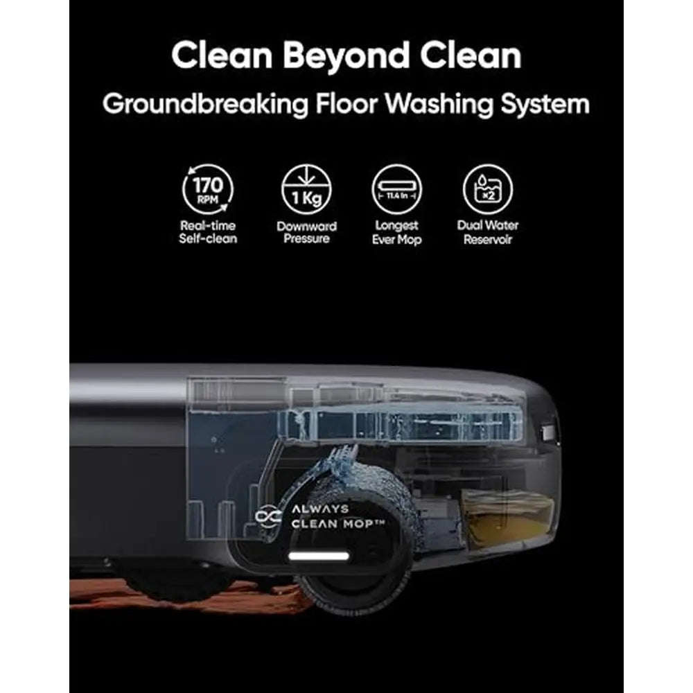 XMSJ Floor Washing Robot Vacuum Mop 8000Pa Suction UniClean