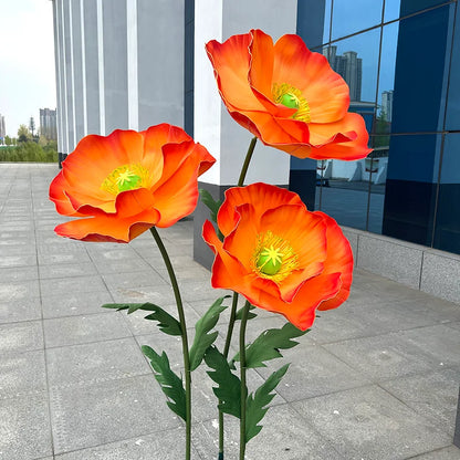 Waterproof Form Artificial Flowers Outdoor Wedding Accessories Plants Decoration Garden Fake Marriage Road Lead Flowers Decor