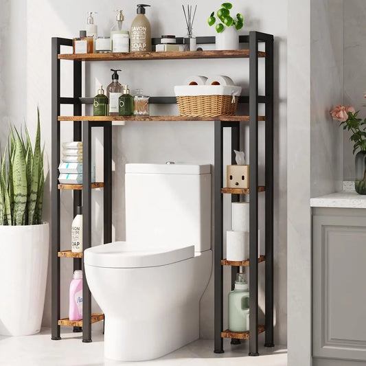 Toilet Storage Cabinet With Paper Holder Stand