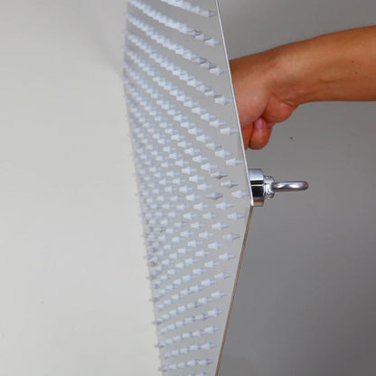 KEMAIDI 24 Inch Large Rainfall Shower Head High Pressure Square Stainless Steel Showerhead with Silicone Nozzle Water Saving
