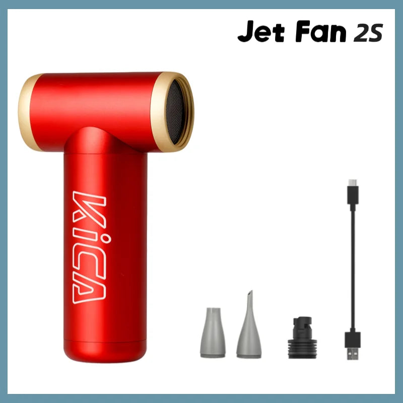 KICA Portable Rechargeable Air Blower Fan for Outdoor Use