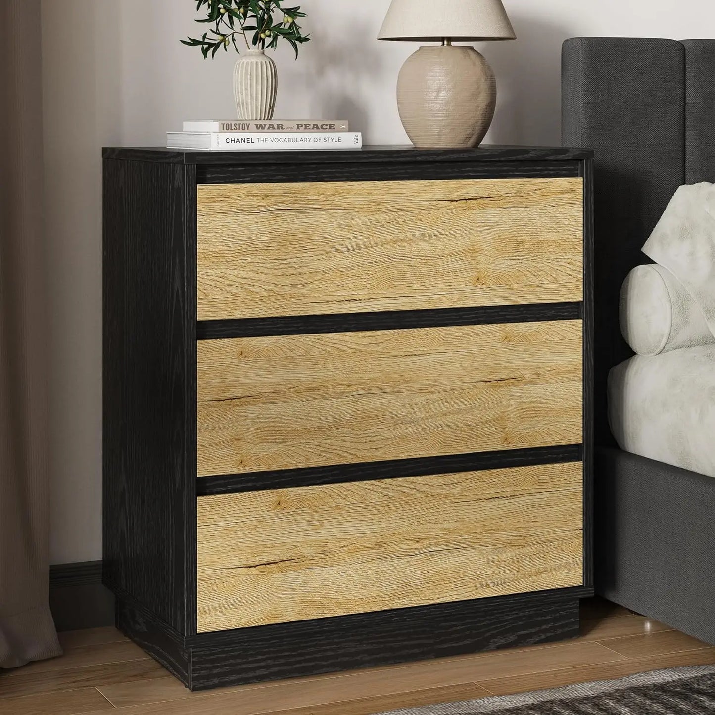 ZHUXIANG Nightstand With Drawers Modern Morocco Bedroom Table
