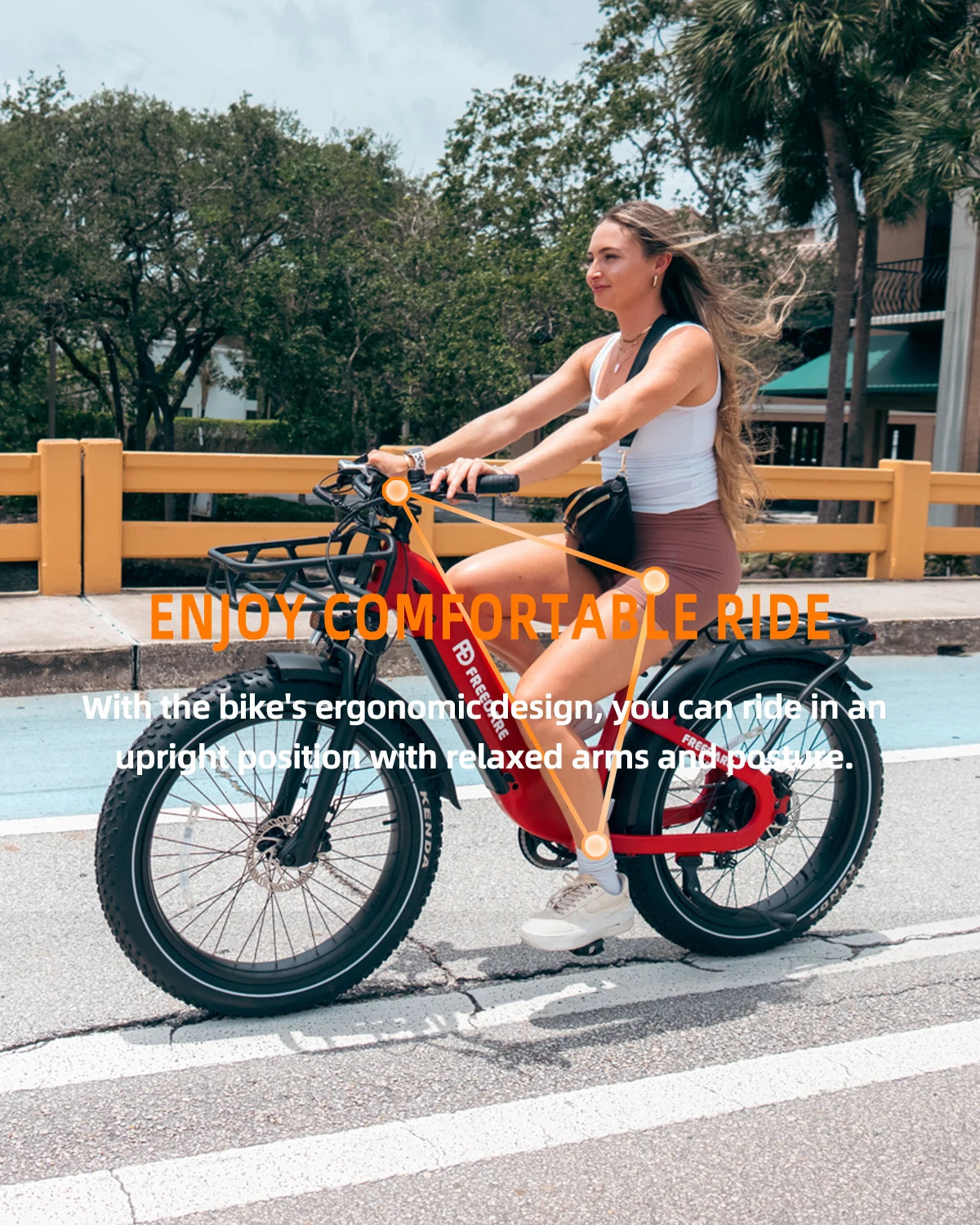 Freedare 1000W Fat Tire Electric Bike 48V All Terrain