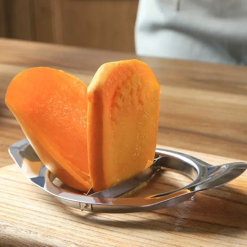 1pc Stainless Mango Slicer Mango Peel Knife Mango Splitters Vegetable Tools Mango Cutters Corer Kitchen Peeler Fruit Tools