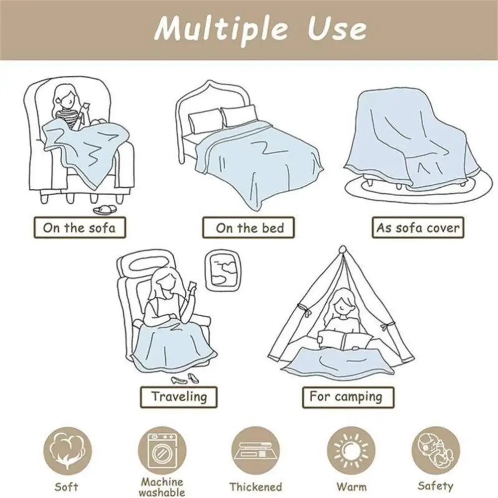 Jesus is with Me Bible Verse Flannel Throw - Soft, All-Season for Sofa, Bed, Camping Travel - Multi-Size