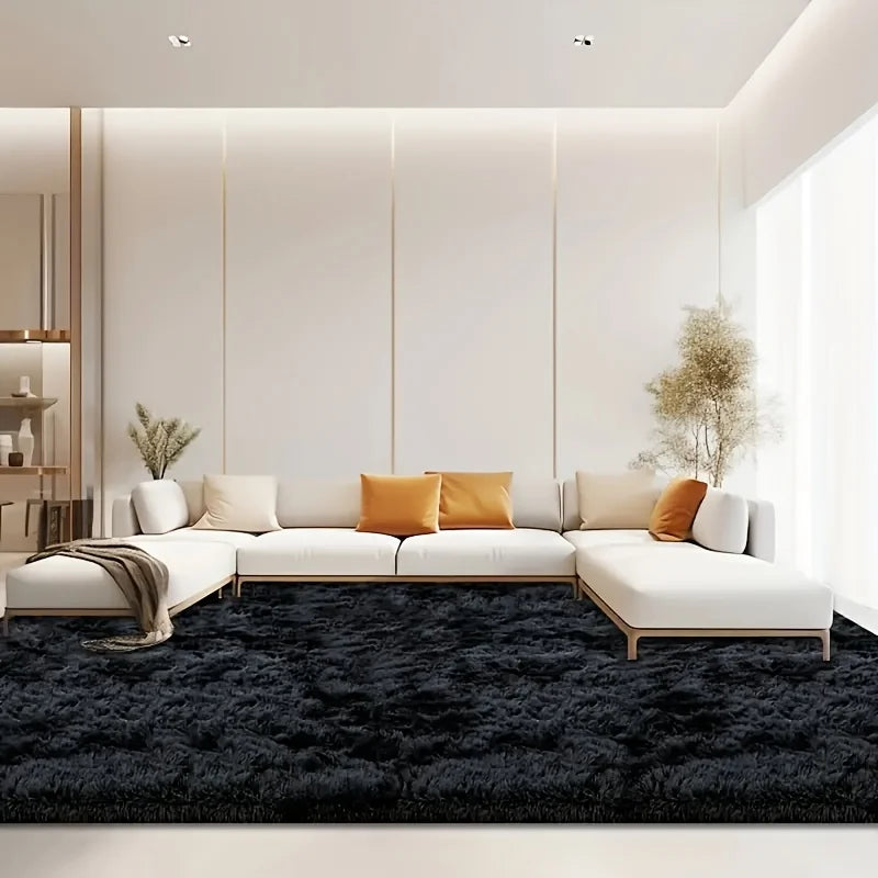 Aubusson Plush Area Rug Geometric Modern Living Room Decor