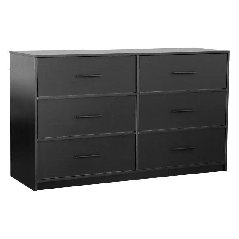 6-Drawer Dresser With Large Fabric Storage Drawers For Bedroom