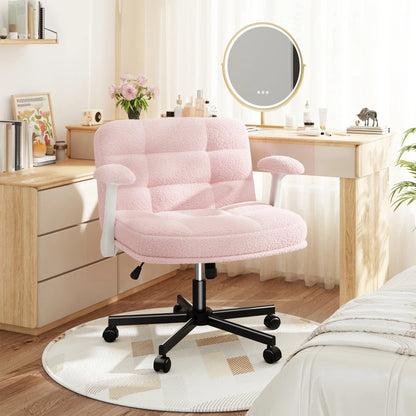 EnHomee Office Desk Chair with Wheels and Flip Up Arms