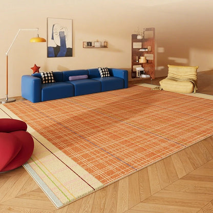 Minimalist Creative Dopamine Geometric Pattern Living Room Carpet Bedroom Room Floor Rugs Home Easy Repair Sofa Coffee Table Mat