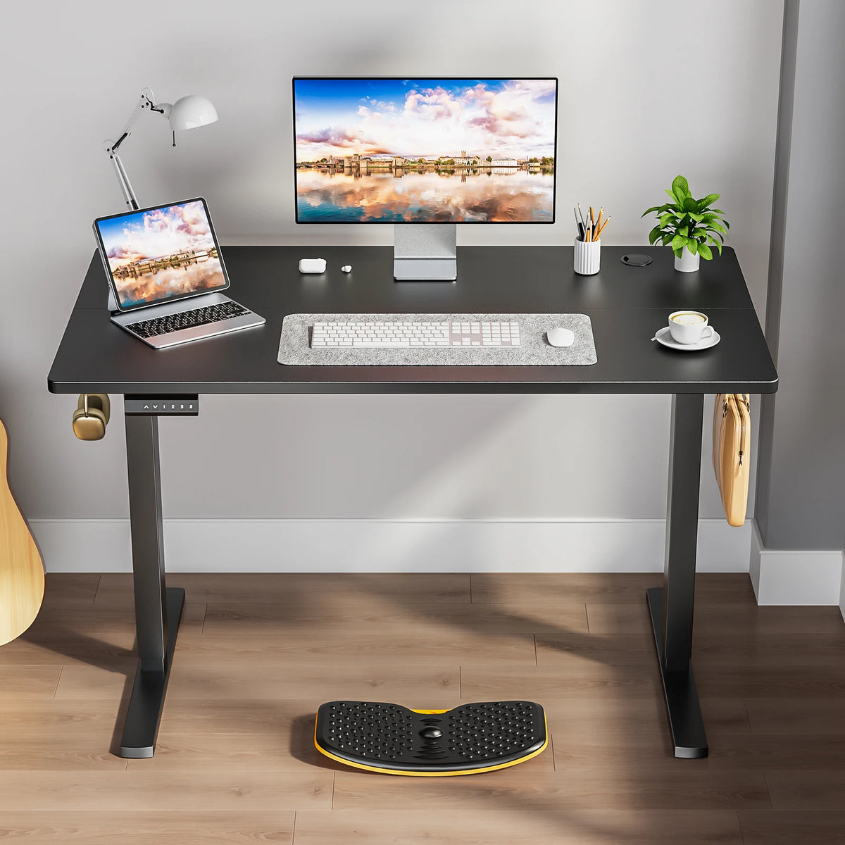 JHK Electric Height Adjustable Ergonomic Standing Desk For Home Office