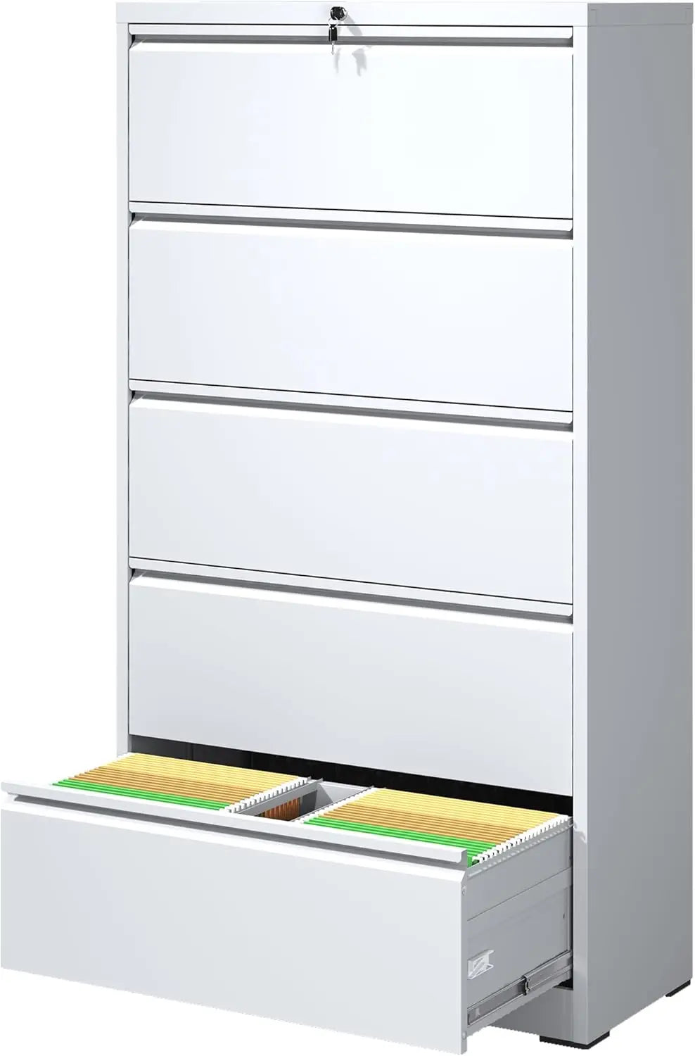 Steel Lateral Filing Cabinet Five Drawer For Home Office
